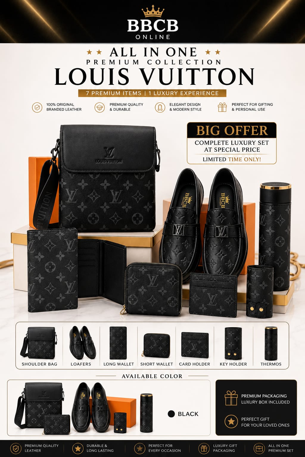 BBCB 7-in-1 Big Deal – Premium Luxury Collection | LOUIS VITTION