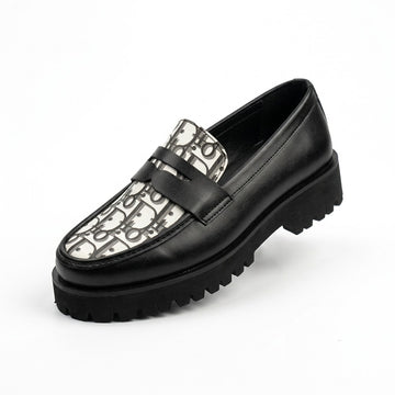 BBCB Premium Men’s Loafers – Black Printed Design | Stylish & Comfortable