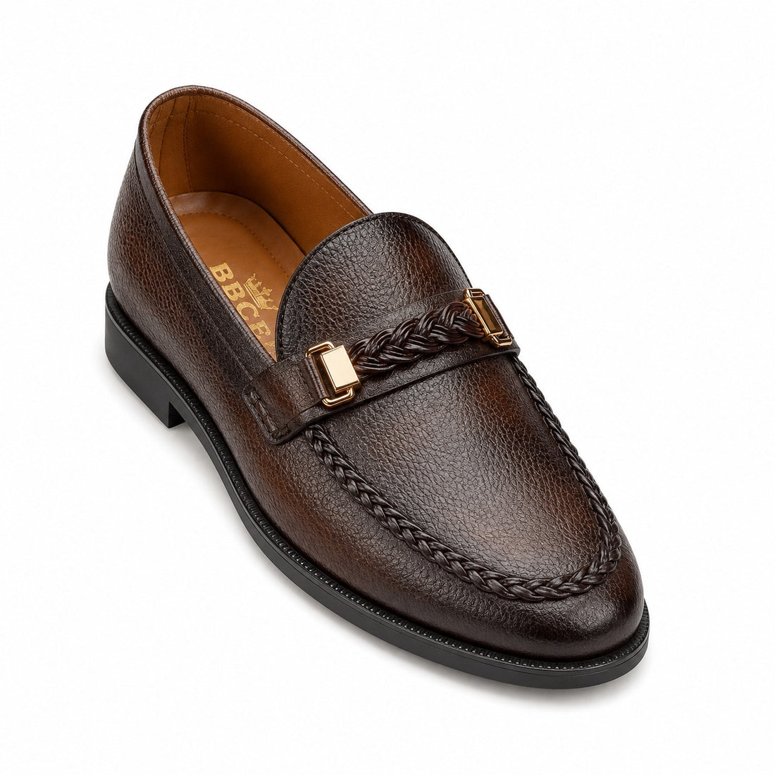BBCB Premium Hand-Braided Leather Loafers – Luxury Formal & Casual Shoes for Men
