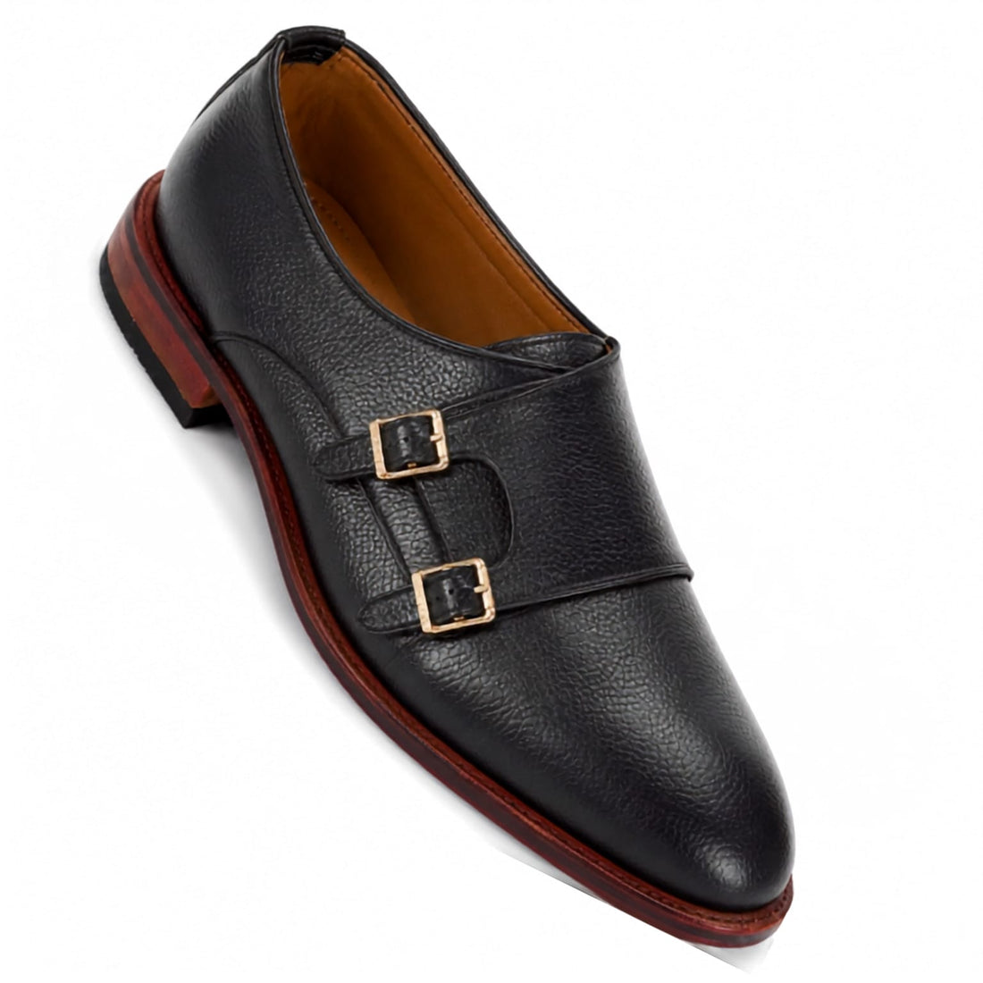 BBCB Premium Double Monk Strap Shoes – Luxury Leather Formal Footwear