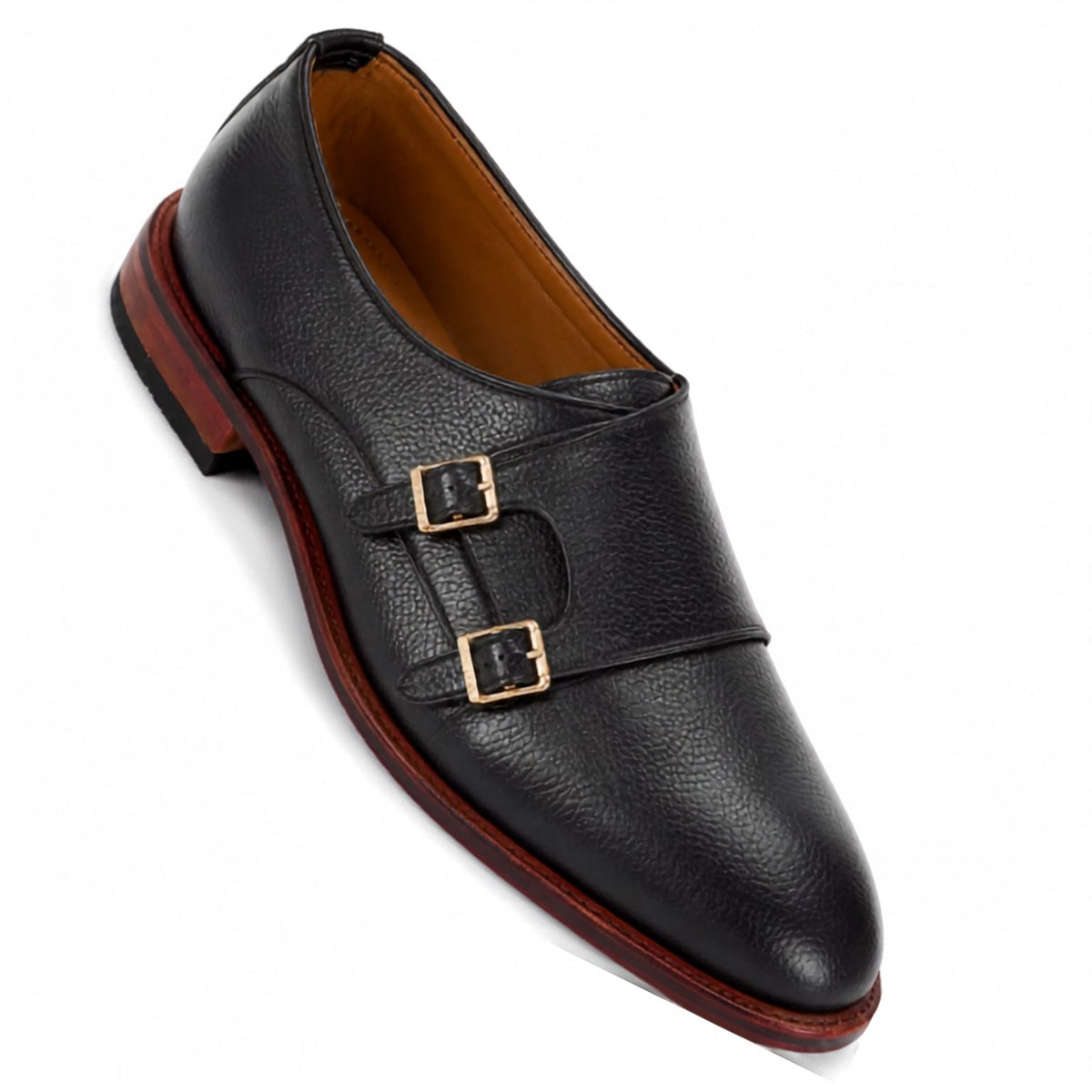 BBCB Premium Double Monk Strap Shoes – Luxury Leather Formal Footwear