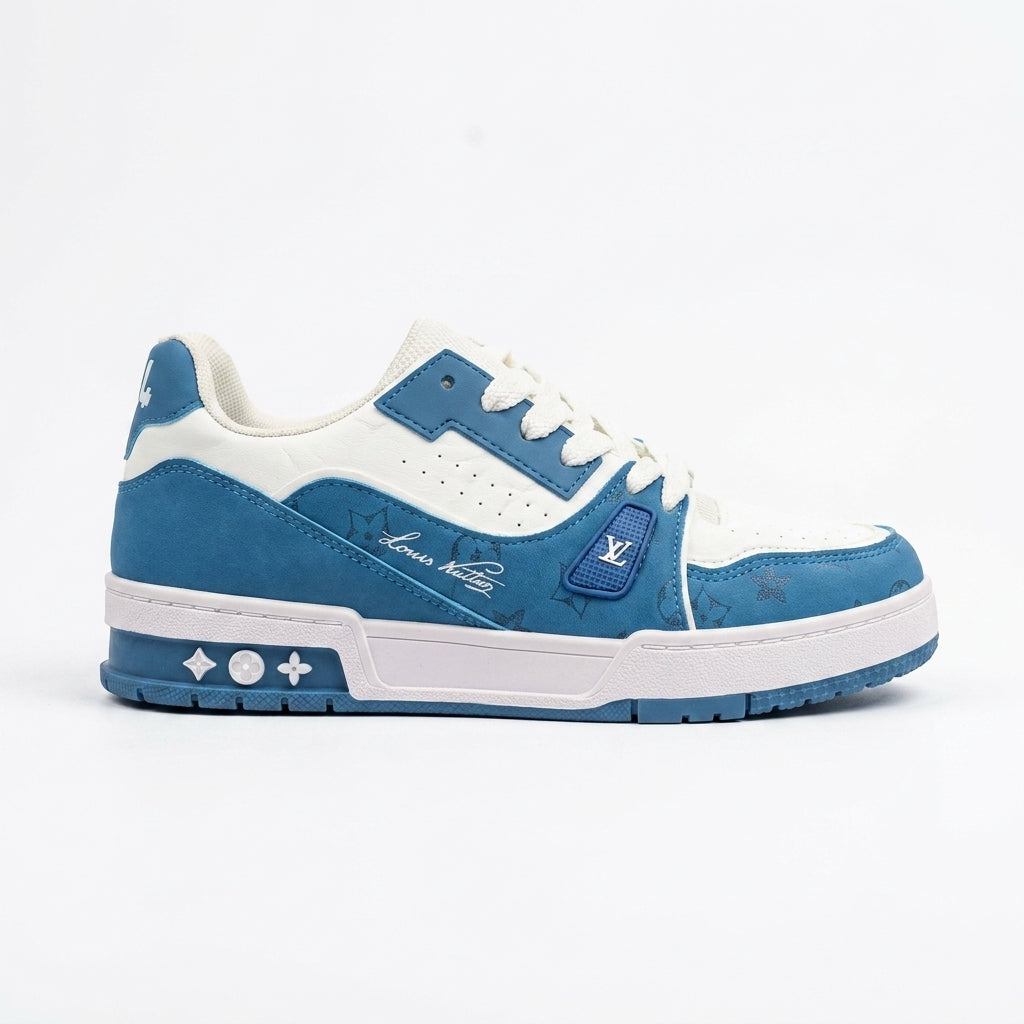 BBCB Premium Sneakers for Men | Stylish Casual & Streetwear Shoes | Red & Blue