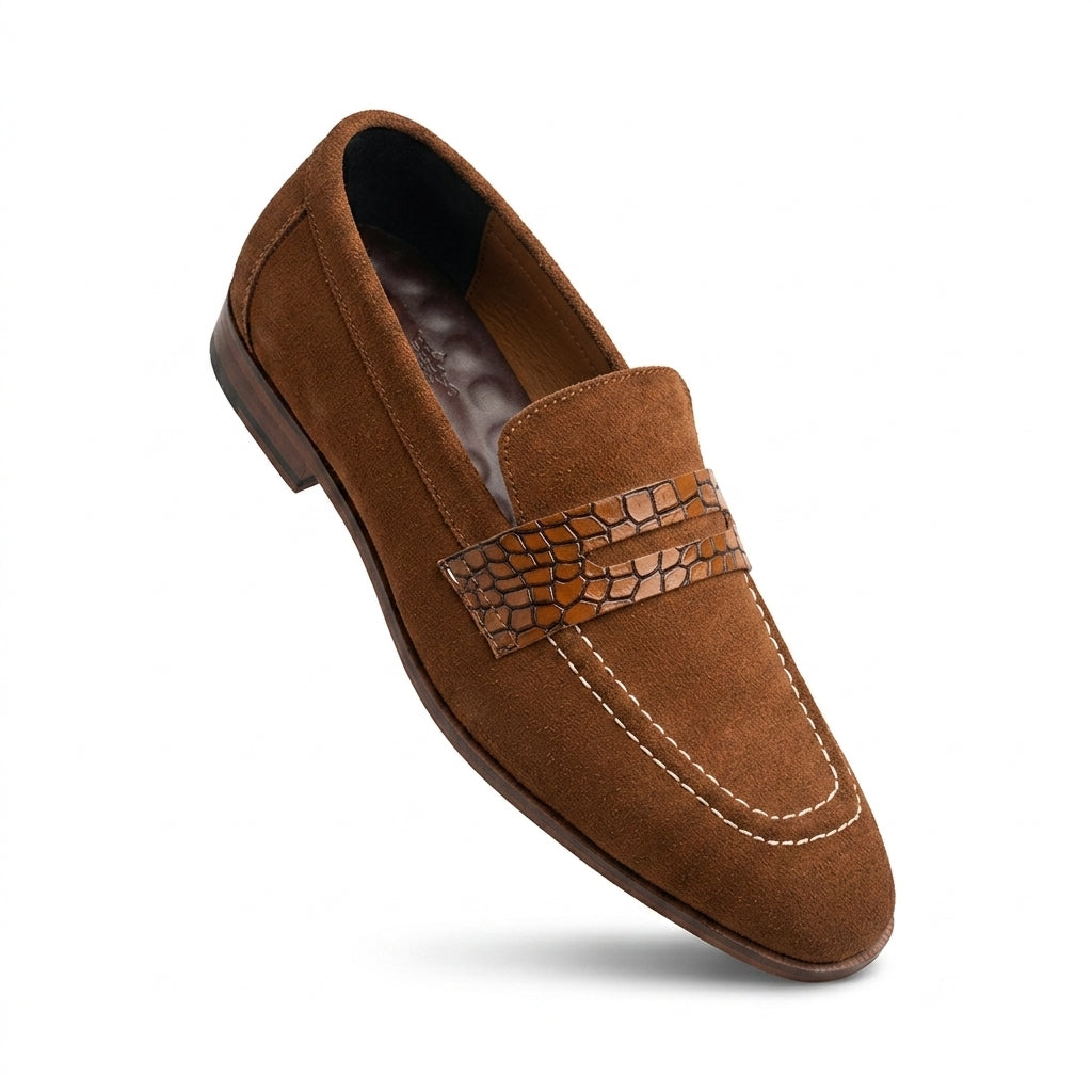 BBCB Premium Suede Loafers – Handmade Luxury Leather Loafers for Men | Black, Brown & Tan