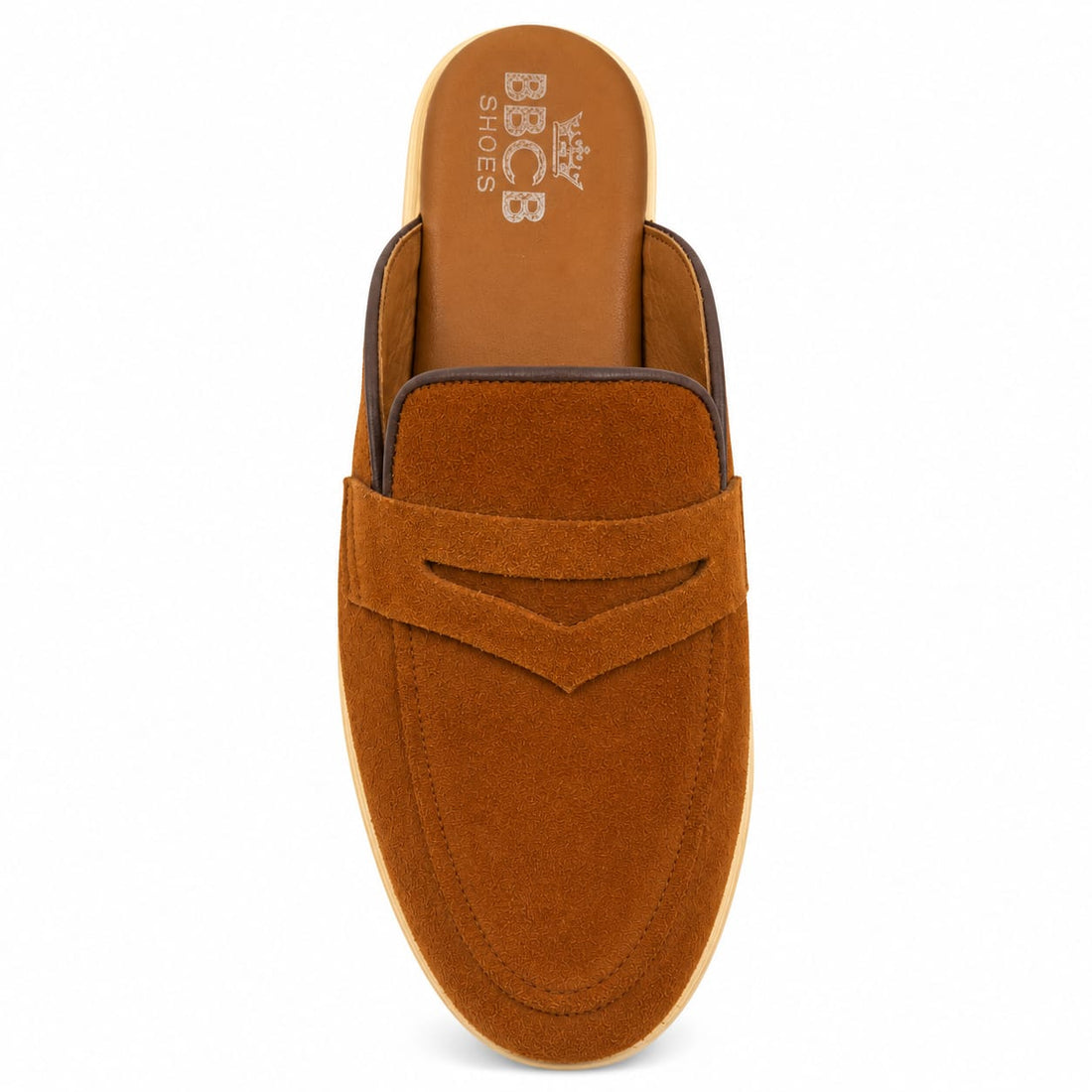 BBCB Premium Men's Suede Slip-On Mules – Soft Cushioned Casual Comfort Shoes