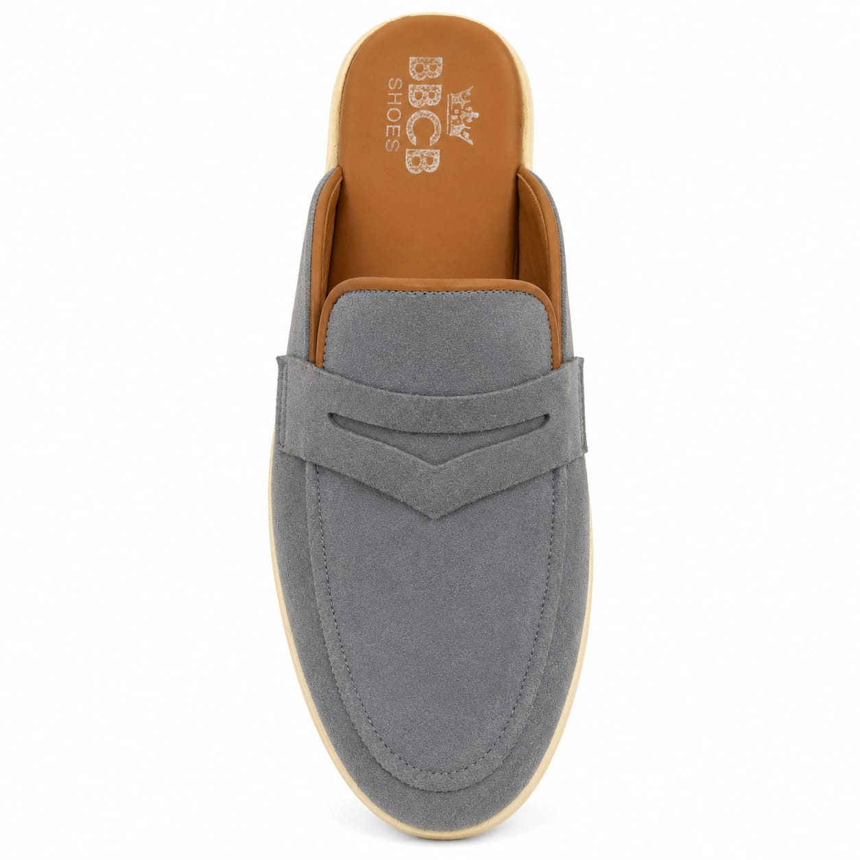 BBCB Premium Men's Suede Slip-On Mules – Soft Cushioned Casual Comfort Shoes