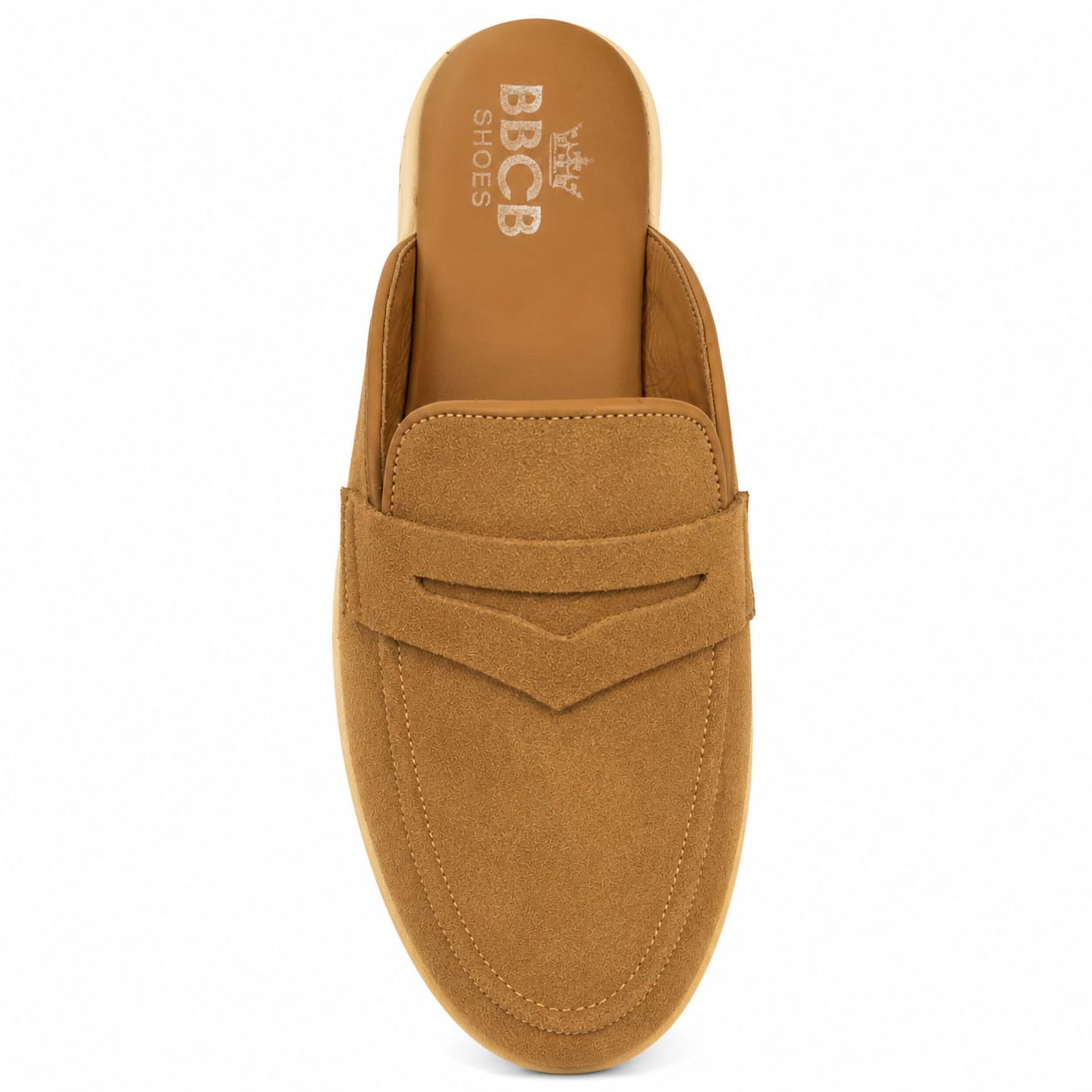 BBCB Premium Men's Suede Slip-On Mules – Soft Cushioned Casual Comfort Shoes