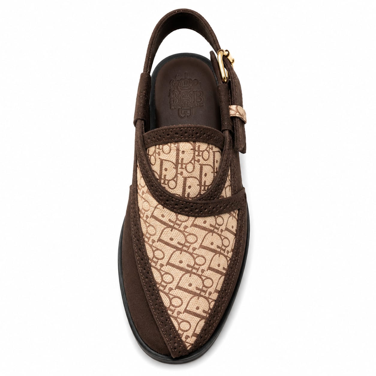 BBCB Premium Diror Sandals – Men's Handmade Comfort Slingback Sandals | Black & Brown