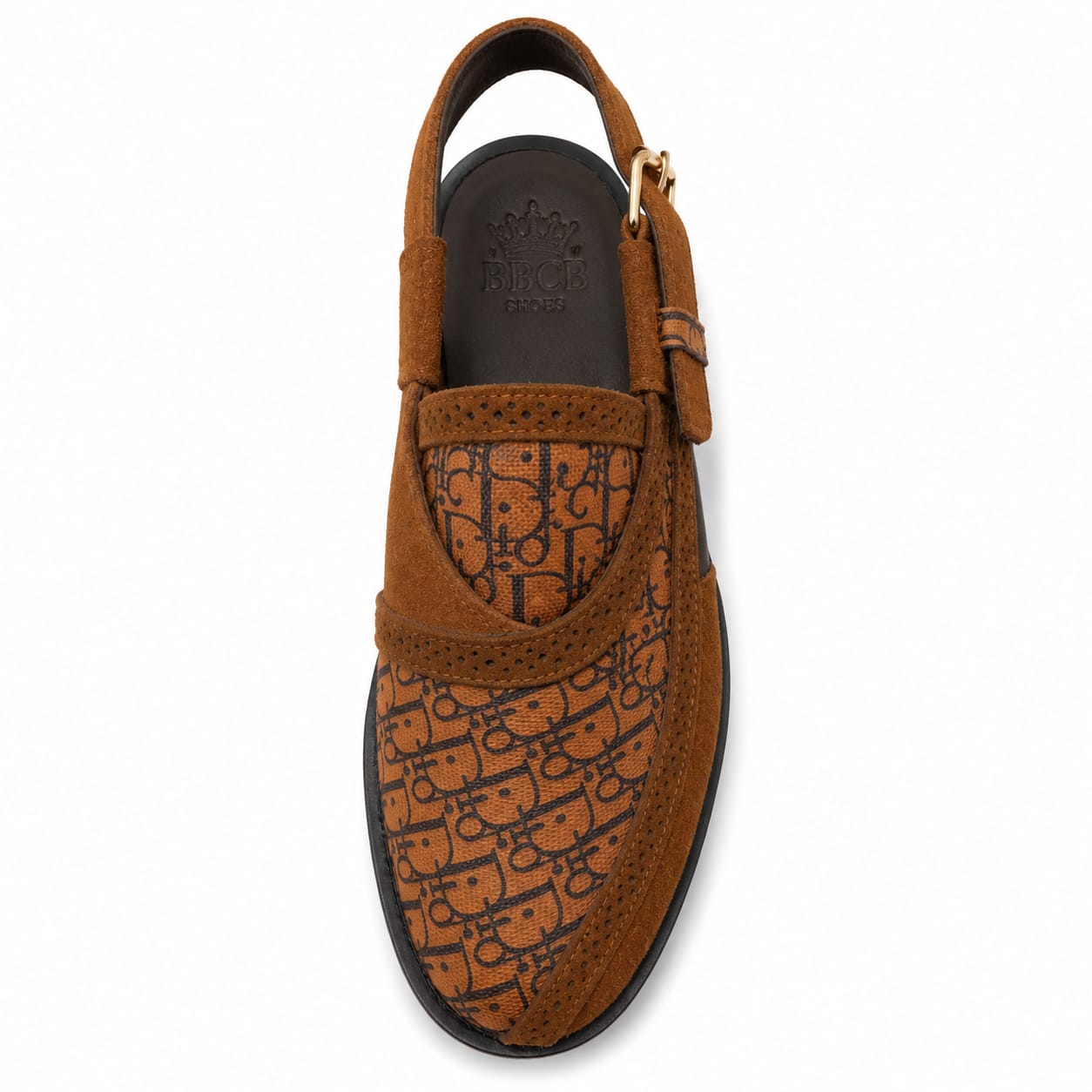 BBCB Premium Diror Sandals – Men's Handmade Comfort Slingback Sandals | Black & Brown