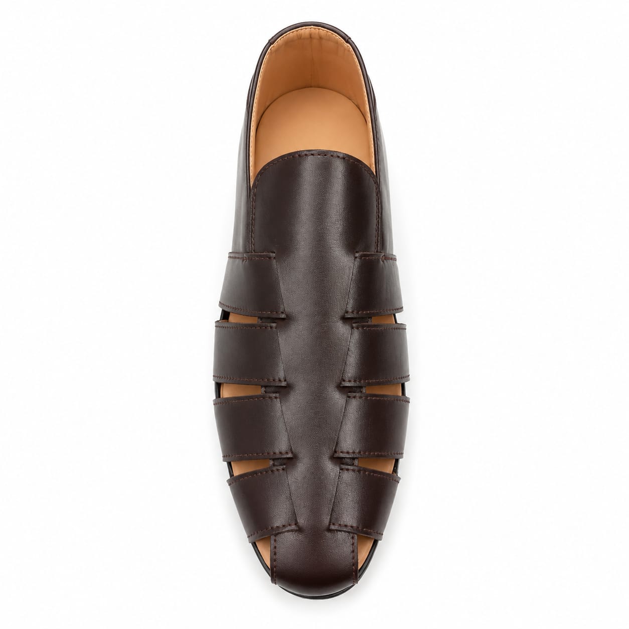BBCB Premium Roman Leather Sandal for Men – Soft Cushioned Handmade Casual Shoes | Brown & Black