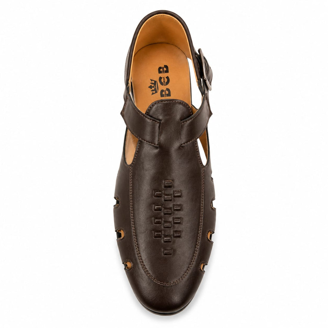 BBCB Premium Roman Leather Sandal for Men – Genuine Leather Comfort Sandals | Brown & Black