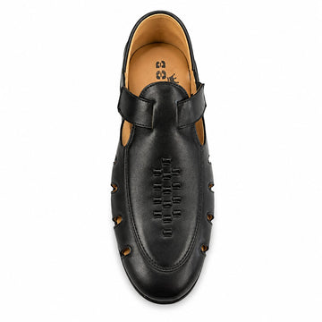 BBCB Premium Roman Leather Sandal for Men – Genuine Leather Comfort Sandals | Brown & Black