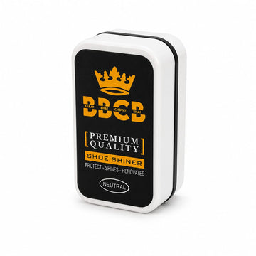 BBCB Premium Shoe Shiner Sponge – Instant Shine Shoe Polish for Leather, Synthetic & Canvas Shoes (Neutral)
