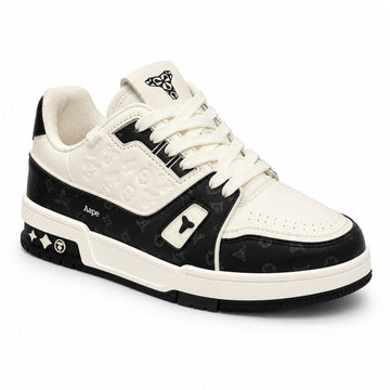 BBCB Premium Aape Low-Top Casual Sneakers – Black/White | Premium Streetwear Shoes