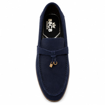BBCB Premium Loro Piana Suede Loafers – Luxury Slip-On Casual Shoes for Men