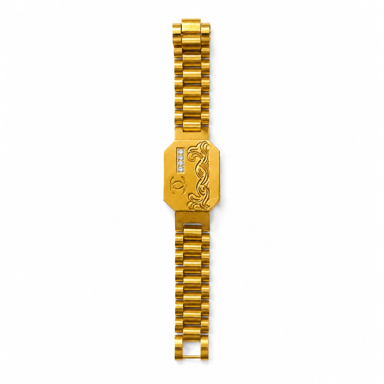 BBCB Premium Stainless Steel Engraved Bracelet – Gold & Silver