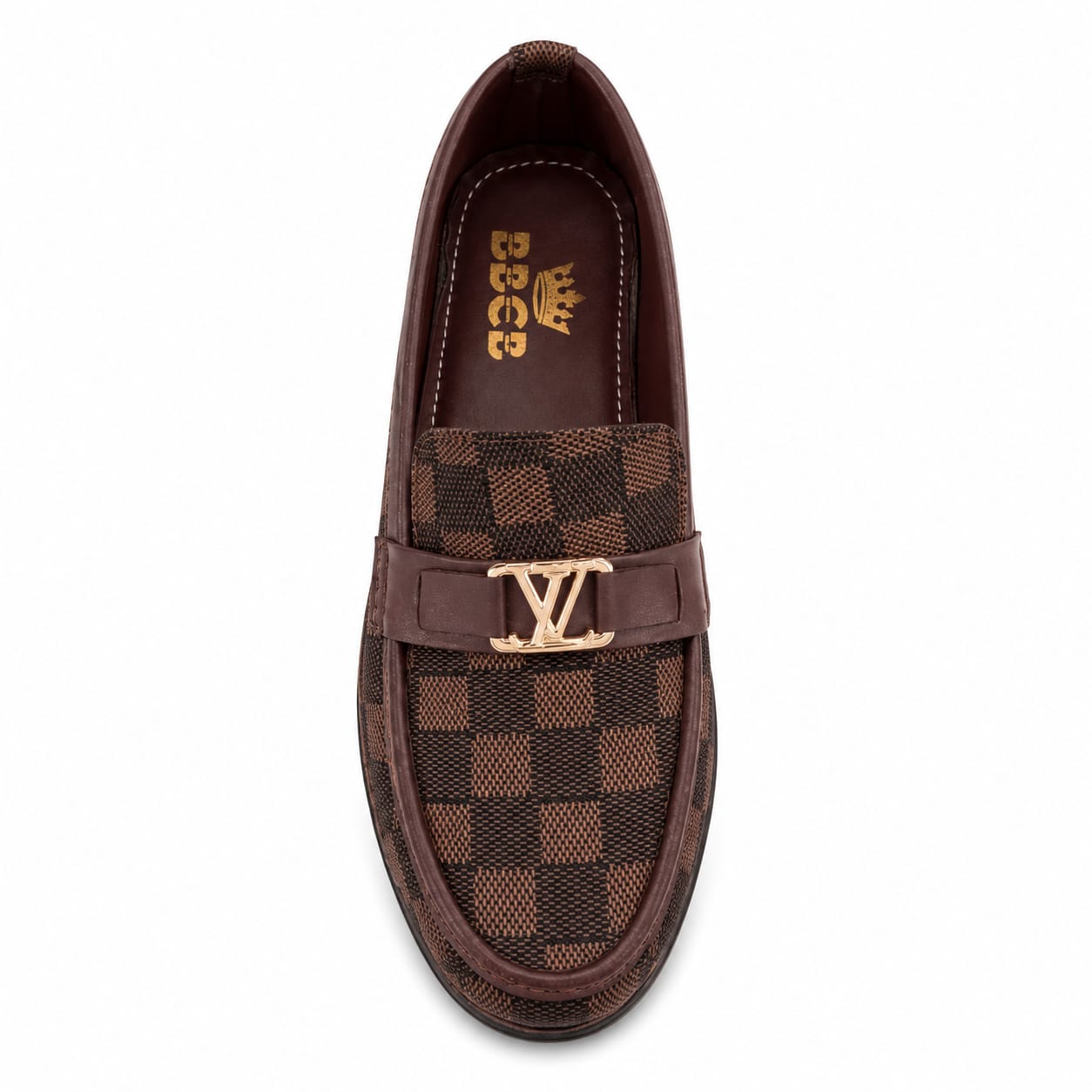 BBCB Premium Canvas Loafers for Men – Luxury Slip-On Casual & Formal Shoes with Gold Buckle