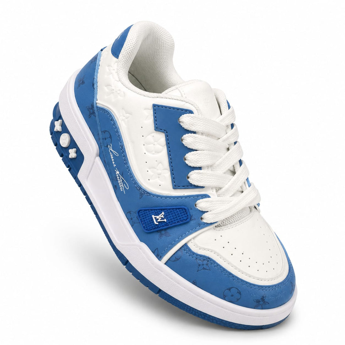 BBCB Premium Sneakers for Men | Casual Street Style Lace-Up Shoes | Lightweight & Comfortable Walking Sneakers | Black, Red & Blue
