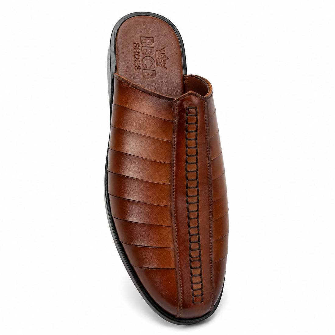 BBCB Roman Slip-On Peshawari Chappal for Men | Premium Synthetic Leather | Comfortable Casual & Traditional Footwear