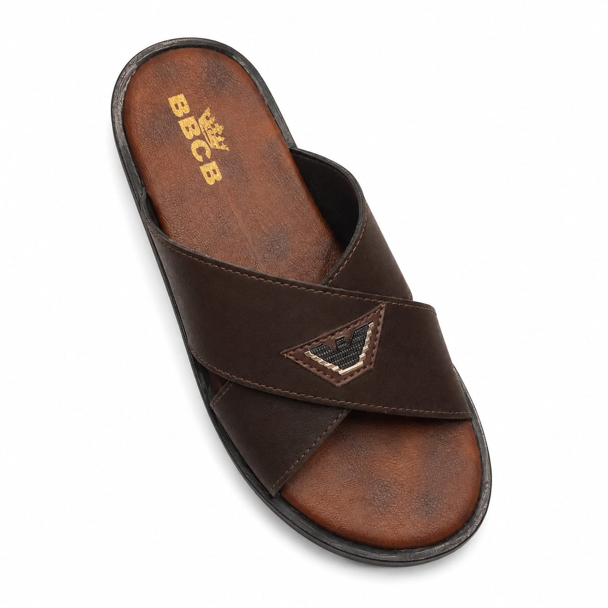Premium Cross Strap Sandals for Men | Brown Stylish & Comfortable Footwear