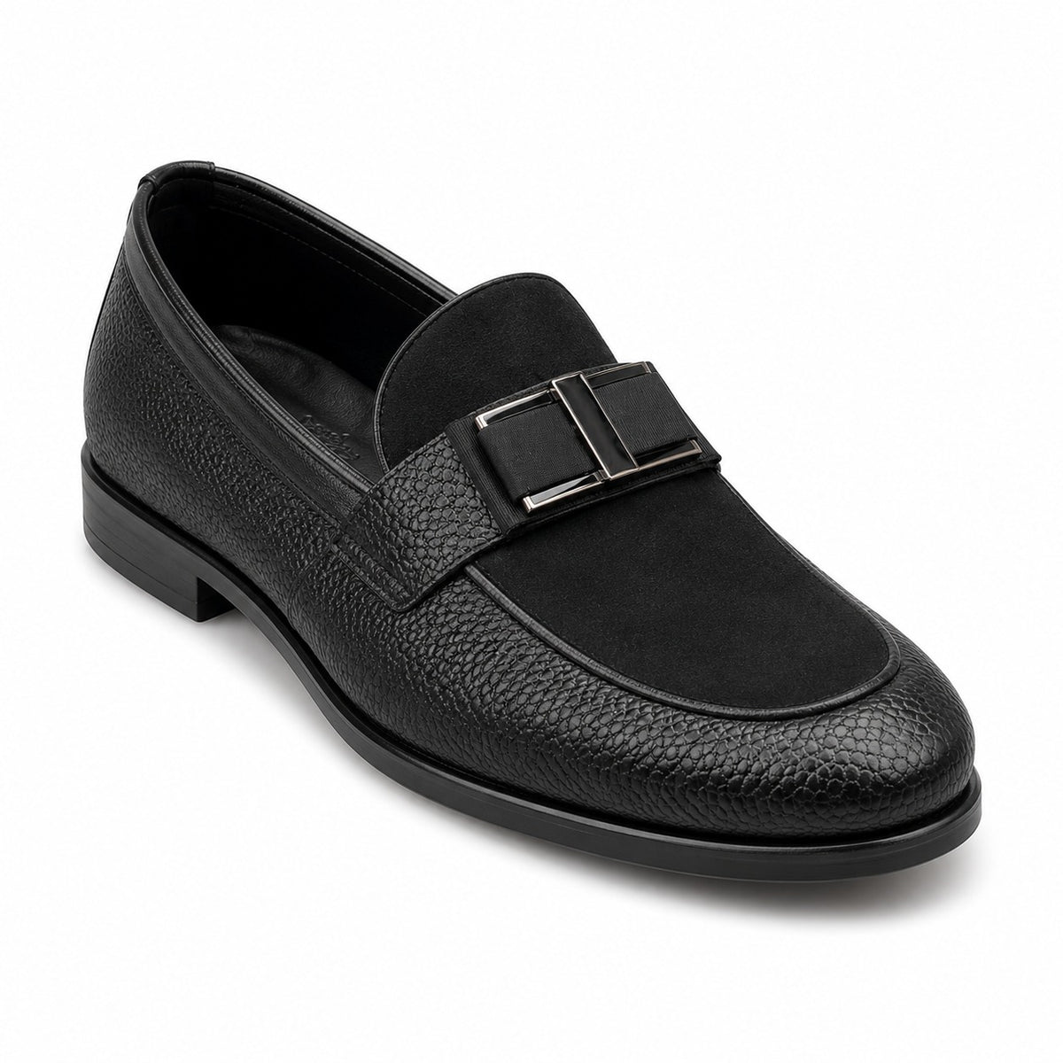 BBCB Premium Handmade Metal Buckle Loafers – Luxury Leather Loafers for Men