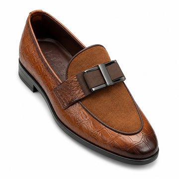 BBCB Premium Handmade Metal Buckle Loafers – Luxury Leather Loafers for Men