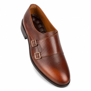 BBCB Premium Double Monk Strap Shoes – Luxury Leather Formal Footwear