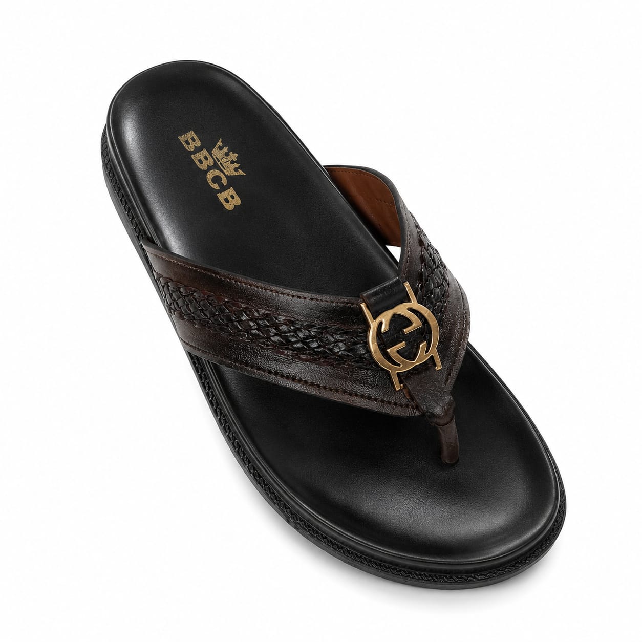 BBCB Premium Medicated Woven Slides – Arch Support, Cushioned Footbed & Comfort