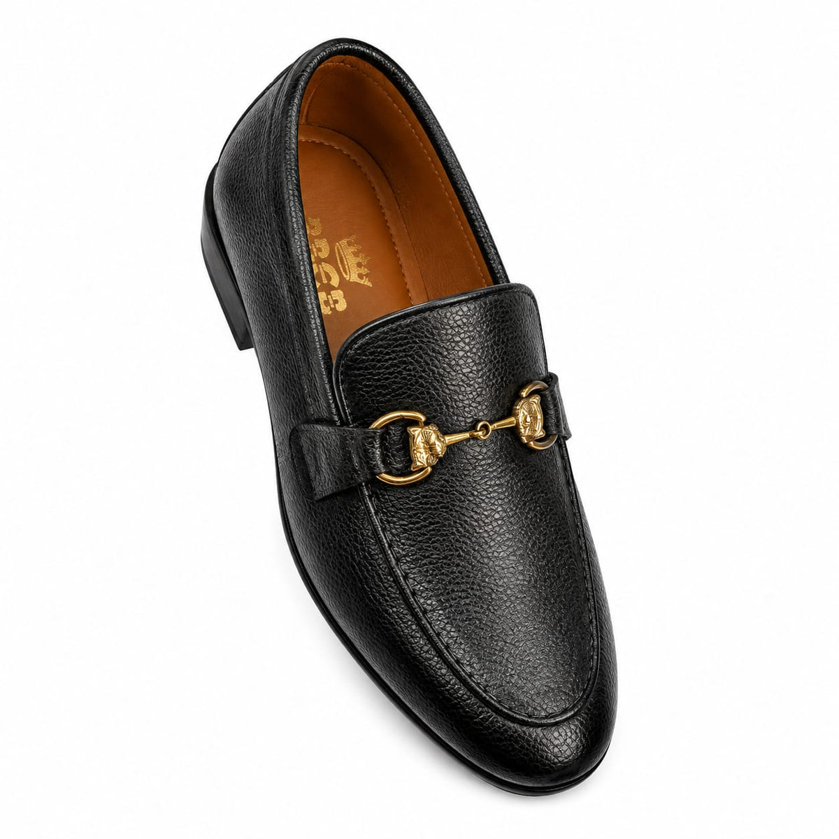 BBCB Premium Men's Loafers – Luxury Leather Finish, Elegant Horsebit Buckle Design & Lightweight Comfort