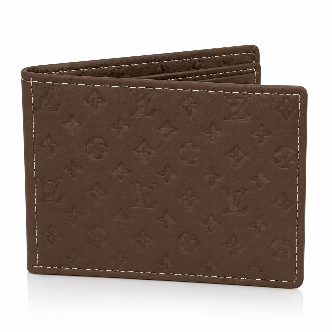 Premium Embossed Leather Bifold Wallet for Men – Slim, Stylish & Durable | Brown