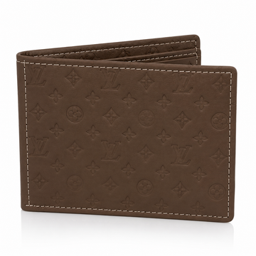 Premium Embossed Leather Bifold Wallet for Men – Slim, Stylish & Durable | Brown