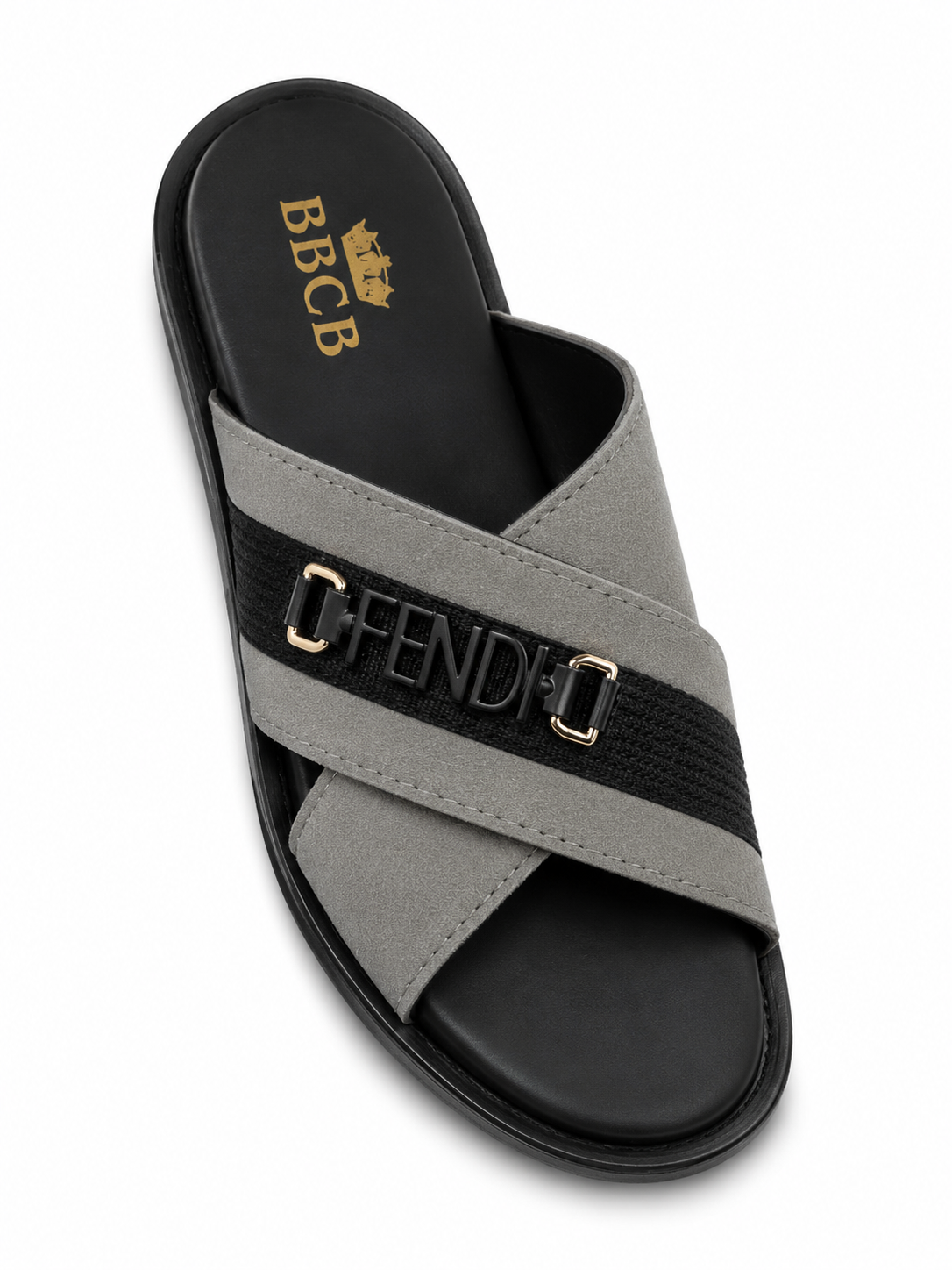 BBCB Premium Fendi Slide Sandals for Men – Luxury Comfort Slip-On Casual Slippers