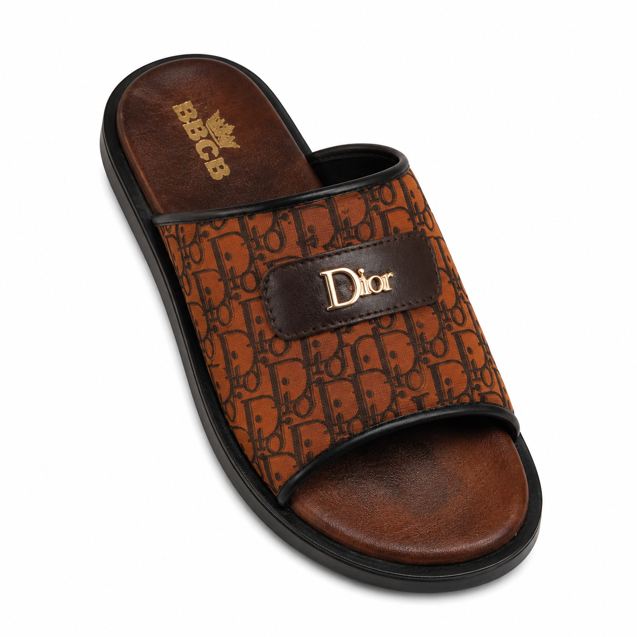 BBCB Premium Dior Monogram Comfort Slide – Luxury Casual Men's Slippers