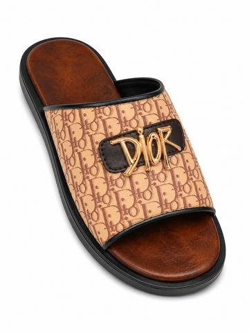 BBCB Premium Dior Monogram Comfort Slide – Luxury Casual Men's Slippers