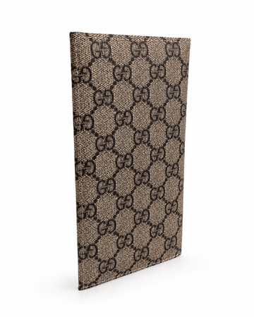 Premium Long Canvas Wallet for Men – Luxury Slim Long Bifold Wallet with Multiple Card Slots & Zip Pocket | Beige/Brown