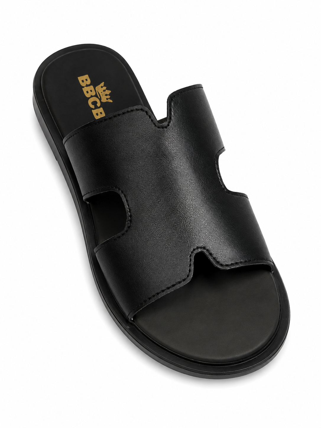 BBCB Premium Men's Slide Sandals – Soft Cushioned Comfort | Anti-Slip Sole | Brown