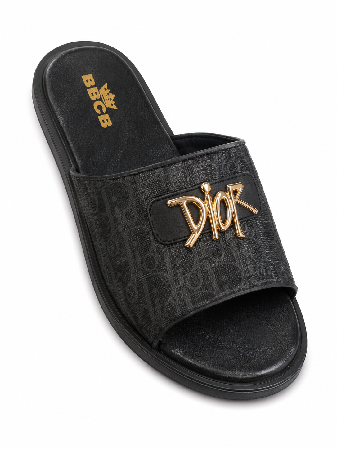 BBCB Premium Dior Monogram Comfort Slide – Luxury Casual Men's Slippers