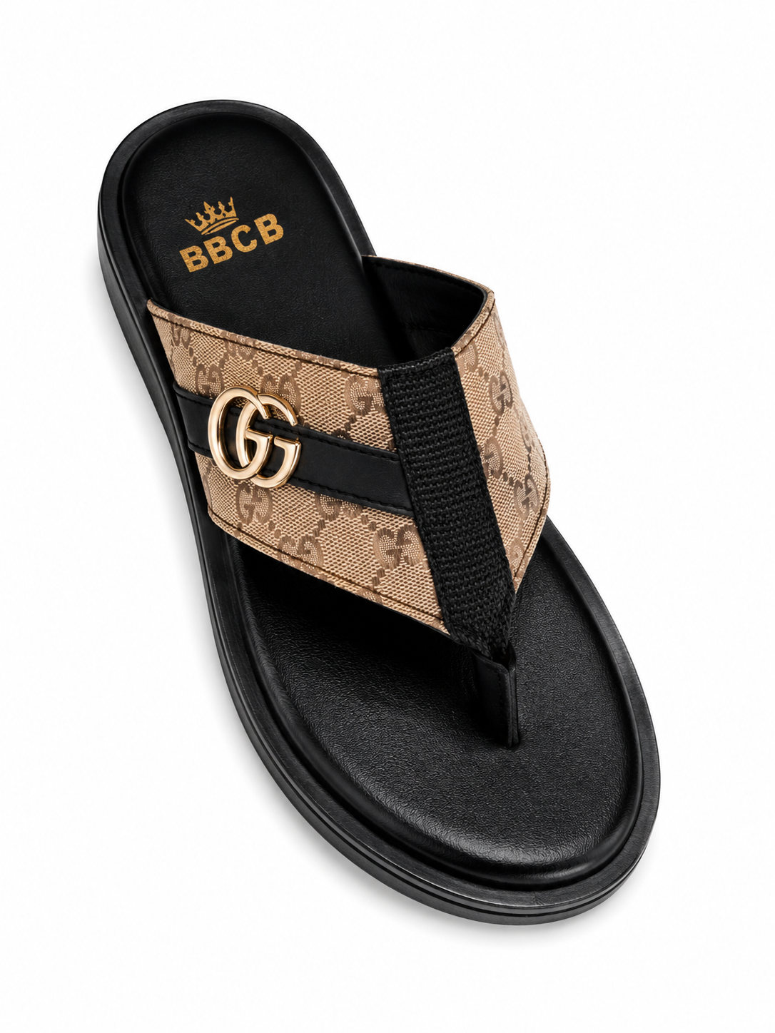 BBCB Premium Men's Designer Thong Sandals – Luxury Comfort | Soft Cushion Footbed | Brown