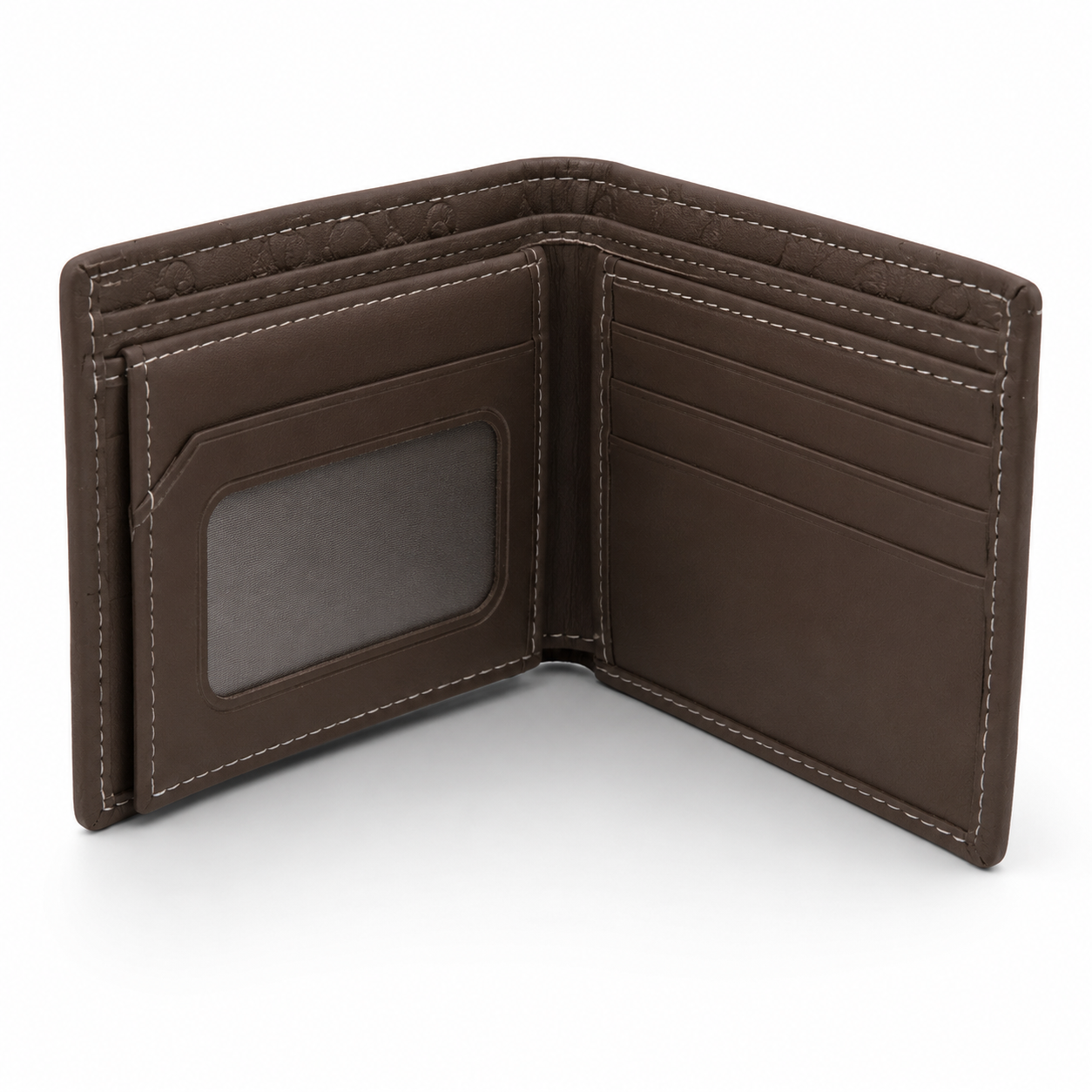 Premium Embossed Leather Bifold Wallet for Men – Slim, Stylish & Durable | Brown