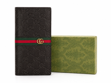 BBCB Premium Gucci Men's Leather Wallet | Multiple Card Slots | Slim Luxury Bifold Wallet with Cash Compartment